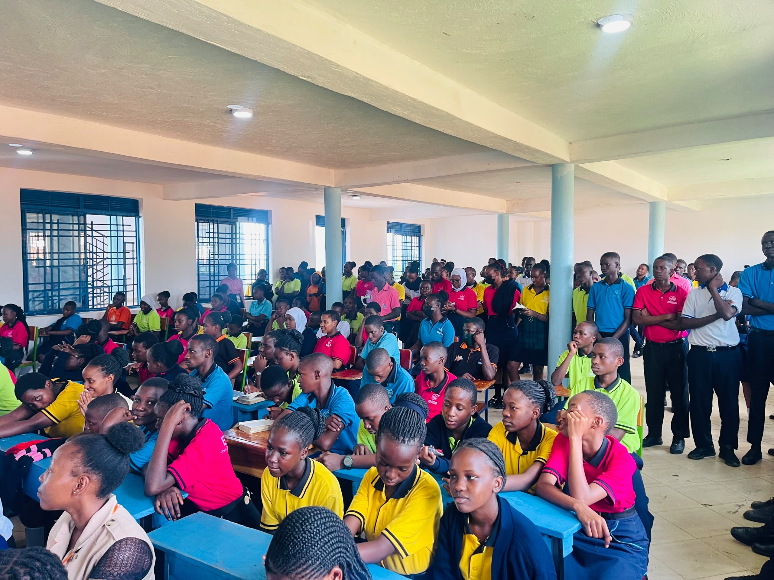 Students listening during a fellowship teaching session
